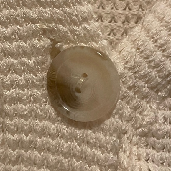 animari knit style long sleeve cream cardigan - Picture 3 of 4